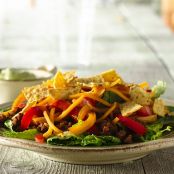 Ground Beef Fajita Taco Salad